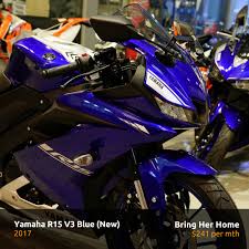 The latest generation gets all the things right and is priced at rs 1.25 lakhs. Yamaha Yzf R15 V3 Blue 2017 New Motorcycles On Carousell