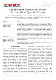 Arumugam against ( *not appointed ) for saiffuddin bin isa dan 1 lagi was heard in the mahkamah sesyen sivil shah alam. Pdf Design And Implementation Of Fertilizer Recommendation System For Farmers