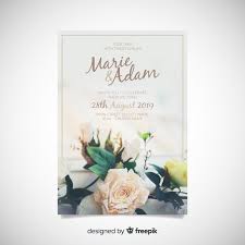 Download Wedding Invitation Template With Photo For Free Floral Wedding Invitation Card Wedding Invitation Templates Floral Wedding Invitations