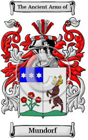 Those coat of arms was half clefted and divided and showed in the first field a red rose on silvery ground (quarter st. Mundorf Name Meaning Family History Family Crest Coats Of Arms