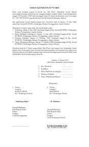 Contoh Surat Kuasa Ahli Waris Bank Bri Bagikan Contoh