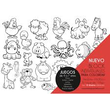 Los animales son los seres vivos que obtienen su alimento a. Block Para Colorear Con Juegos Y Actividades Extra Grande Las Manolas