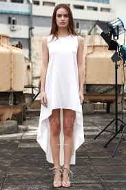 Black And White Summer Dress White High Low Hem Sundress Black And White Summer Dresses White Dress Summer Summer Dresses Online