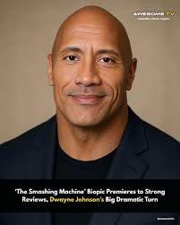 Dwayne “The Rock” Johnson surprises critics with a raw, dramatic portrayal  of MMA legend Mark Kerr in 'The Smashing Machine', out today. Johnson's  performance is being hailed as a career-best, with the