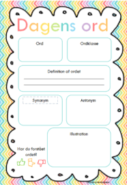 Dagensord Undervisning Laering Skole Billeder
