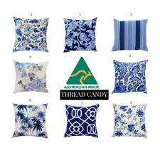 Hamptons Style Cushions Hampton S Pillows Blue And White Cushions Scatter Cushion Floral Cushions Designer Cushions French Cushions Floral Cushions White Cushions Geometric Cushions