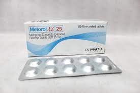 Metoprolol Succinate Extended Release Tablets Usp 25mg Taj Pharma Taj Generics Pharmaceuticals Taj Pharma