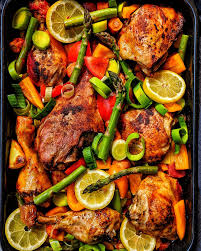 Geflugel Mit Kartoffeln Und Gemuse Aus Dem Ofen Instakoch De Rezept Rezepte Lebensmittel Essen Kochrezepte