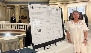 Emma Quintana represents Southeastern at Research Day at the ...