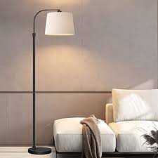 (1) modern oiled bronze arc floor lamp. Amazon Com Oneach Modern Floor Lamp For Living Rooms Led Contemporary Arc Standing Lamps For Bedrooms Accent Tall Pole Light For Reading With Hanging Lamp Shade Black Home Improvement