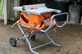 Ridgid 10 Inch Portable Table Saw With Stand R451 Portable Table Saw Jobsite Table Saw Table Saw