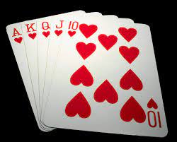 Junto con la baraja española. Escalera Real Mayor O Flor Imperial Royal Straight Flush Poquer Juegos De Cartas Juegos De Gemelos Manos De Poker