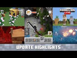 Minecon Live 2019 Update Highlights Youtube