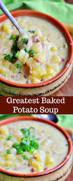The Best Loaded Baked Potato Soup It S Made With Crispy Bacon Golden Potatoes Green Onion And Some Added Cream This So Rezepte Einfache Gerichte Abendessen
