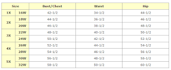 Womans Size Chart Leelou Designs720