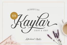 With opentype features with alternative styles and elegant ligatures. Kaylar Elegant Script Serif 50746 Script Font Bundles Script Fonts Elegant Script Fonts Free Font