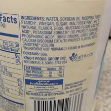 Mayonnaise contains 90 calories and 10g of fat per serving. Kraft Mayo Light Calories Nutrition Analysis More Fooducate