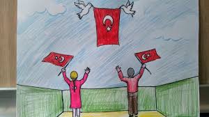 .çizimi boyama #19 ulusal egemenlik ve çocuk bayrami. 23 Nisan Resmi Cizimi 1 Kolay Cizimler Pandemide 23 Nisan Youtube