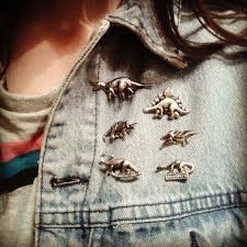 Animals Beautiful And Dress Resmi Fashion Clothes Dinosaur Pin