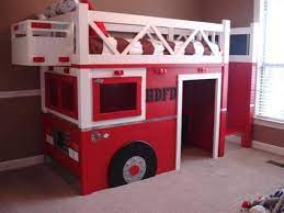 Kids Fire Truck Loft Bed Firetruck Bed Fire Truck Room Playhouse Loft Bed