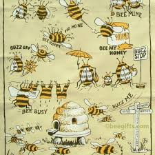Tea Towel Raisingbees Bee Art Bee Inspired Bee