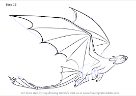 Uniquement invocable spécialement par son propre effet. Learn How To Draw Toothless Flying From How To Train Your Dragon How To Train Your Dragon Step By Step Drawing Tutorials