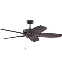 This unit is wet rated, and the motor can withstand any weather elements. Craftmade Ret52br5 Retreat 52 Inch Brown With Woven Outdoor Brown Blades Indoor Outdoor Ceiling Fan