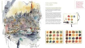 India ink over blue pencil, with black crayon, and opaque white on white heavy drawing stock ; Urban Watercolor Sketching A Guide To Drawing Painting And Storytelling In Color Scheinberger Felix 0884896689866 Amazon Com Books