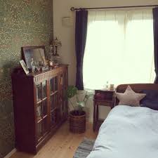 ベッド周り モンステラ ニトリ クッション ウィリアムモリス などのインテリア実例 2016 06 12 10 29 05 roomclip ルームクリップ インテリア 小さな部屋のインテリア 模様替え