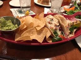 As always, my fish taco recipe ingredients are super simple. Fish Tacos With Chips And Guacamole Picture Of Kings Fish House Tempe Tripadvisor