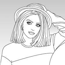Coloring page of a beautiful forest in the country. Omeletozeu Girl Drawing Sketches Cool Coloring Pages Art Pages