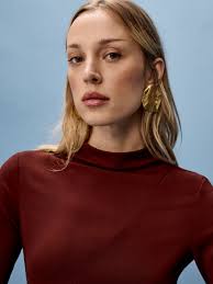 Long Sleeve Midi Dress in Burgundy