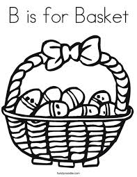 Culture and tradition coloring pages. B Is For Basket Coloring Page Twisty Noodle