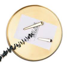Check spelling or type a new query. Pahdecor Makeup Tray Gold Large Metal Jewelry Decorative Tray Organizer Round For Vanity Serving Tray For Drink Breakfast Tea Dinner 11 81 D X1 1 H Large Buy Online In Antigua And Barbuda At Antigua Desertcart Com Productid 163821498