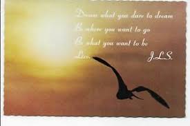 Motion graphics by diana matoso. Dream What You Dare To Dream Quote From Jonathan Livingston Seagull Ebay
