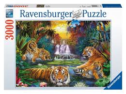 Check spelling or type a new query. Ravensburger 3000 Piece Jigsaw Puzzle Tigers At The Waterhole Toy At Mighty Ape Australia