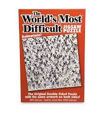To amp up the difficulty each piece is double sided with the same overall main image. Paul Lamond Games Worlds Most Difficult Jigsaw Puzzle Dalmatians White And Black Buy Online At Best Price In Uae Amazon Ae