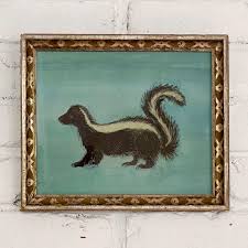 Mary Maguire On Instagram A New Original Painting Of A Skunk Painted In The Full Profile Mode Of A 19th Ce Drawing Illustration Painting Original Paintings