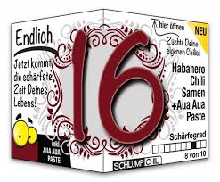 Endlich 16 Jahre Geschenk Witzige Geschenkideen Zum Geburtstag Schlump Chili Shop