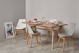 Revamp your dining room with stylish furniture. Set Of 2 Thelma Dining Chairs Oak And Grey Made Com