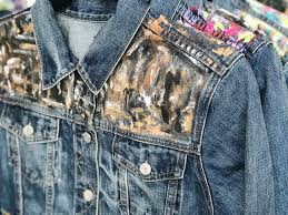How to paint a denim jacket. Hand Painted Denim Jackets Monica Shulman Studio
