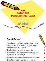 Jenis surat berdasarkan sifatnya dan wujudnya serta surat bersampul adalah surat yang dikirimkan kepada pihak lain dengan dilapisi menggunakan sampul surat. Tatacara Persuratan