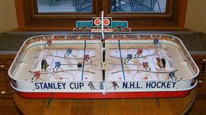 Old Vintage 1963 Eagle Toys Nhl Stanley Cup Tin Metal Table Top Rod Hockey Game Hockey Games Hockey Hockey Baby