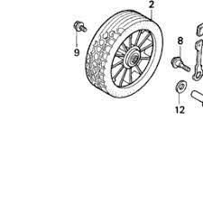 But not many know that with a little modification of the tires for the hr214/215, you can use the same tires on the hrr/hrs/hrt series of mowers. Honda Power Equipment Hr215 Hxa Mzam 6000001 6200000 Front Wheel Cyclepartsnation Honda Parts Nation