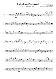 Ashokan Farewell For Cello Cello Sheet Music Ashokan Farewell Sheet Music Cello Music