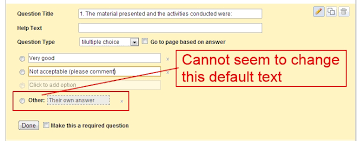 So, if you are looking for ways to make your process of creating quizzes and questionnaires in google forms a tad easier, here's how to go about it. In Google Docs Forms How To Change The Multiple Choice Answer Other To Something Else Stack Overflow