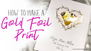 These days, the cost of just a few cartridges can quickly exceed the cost of the printer itself. Diy Gold Foil Printing At Home How To Make A Gold Foil Print Crafty Cow Design