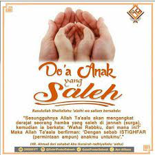 Doa Anak Yang Saleh Bisa Mengangkat Derajat Kedua Orang Tuanya Di Surga Kelak Motivasi Doa Agama