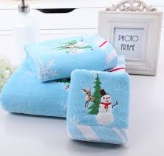 Adorned with embroidered appliques, this white snowman kitchen towel has a cute carrot nose and cheerful smile forever frozen it time. 3pcs Set Snowman And Tree Face Towel 41 66cm Hand Towel 28x46cm Bath Towel 64 127cm Bathroom Towel Sets Wedding Gifts Towel Shelf And Rail Towel Bathtowel Hand Aliexpress
