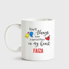 Do you have a question about islamic baby names? Huppme Faiza Always Have A Special Place In My Heart Love White Coffee Name Ceramic Mug Ceramic Coffee Mug Price In India Buy Huppme Faiza Always Have A Special Place In